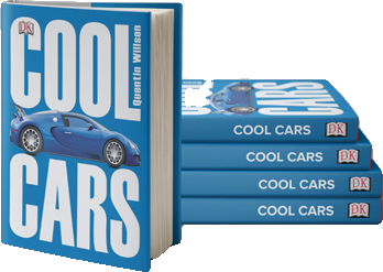 A stack of Cool Cars books by Quentin Willson