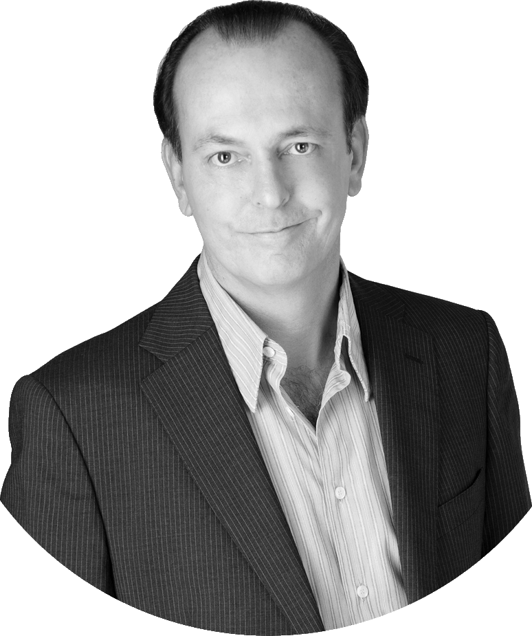 Black and white portrait of Quentin Willson